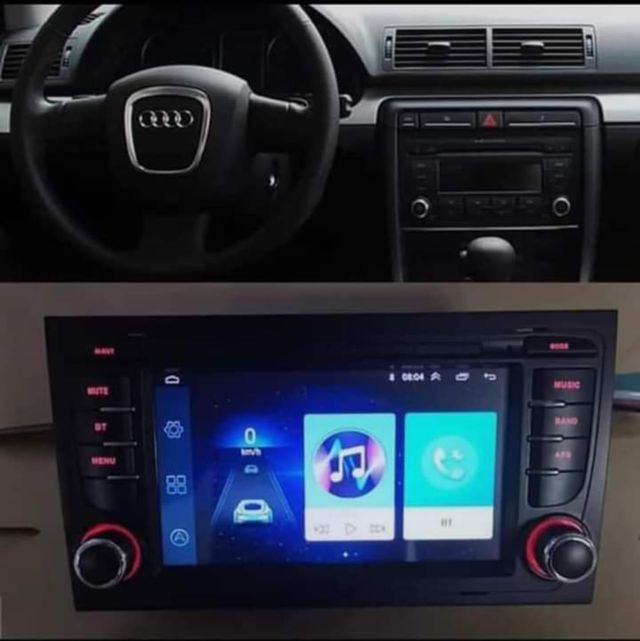Rádio Android 12 Audi A4 B6 B7 (Novo)