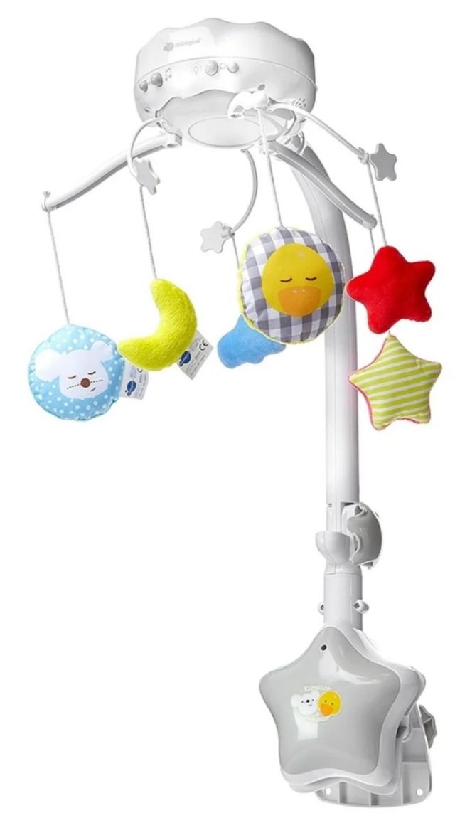 Móvil de cuna con luz, proyector y música