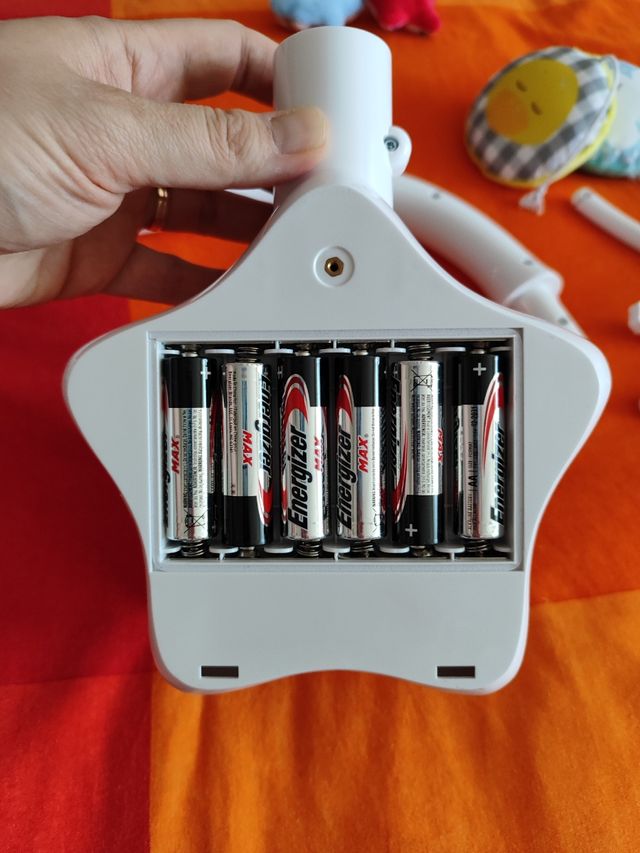 Móvil de cuna con luz, proyector y música