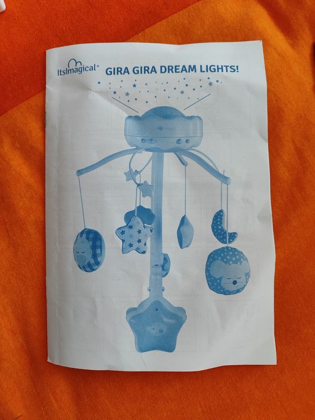 Móvil de cuna con luz, proyector y música