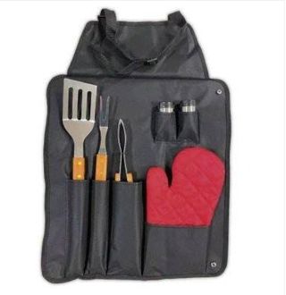 Set 7 utensili cucina e barbecue BBQ