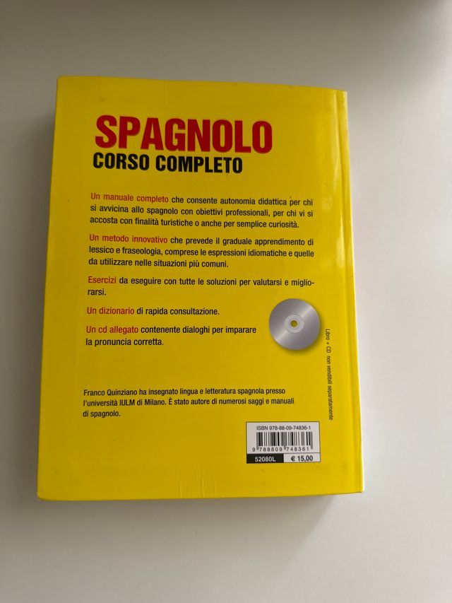 Libro di grammatica spagnola