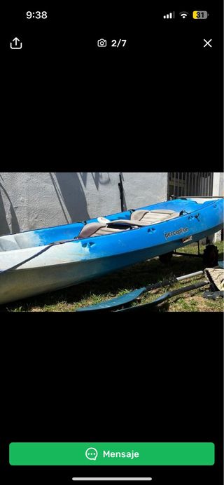 PIRAGUA 2 PERSONAS PESCA O PASEO