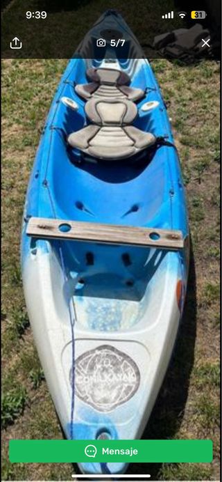 PIRAGUA 2 PERSONAS PESCA O PASEO