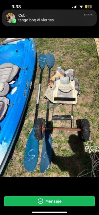 PIRAGUA 2 PERSONAS PESCA O PASEO