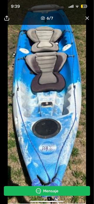 PIRAGUA 2 PERSONAS PESCA O PASEO