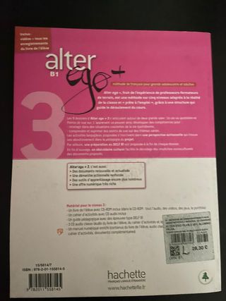 Libro de francés Alter Ego B1