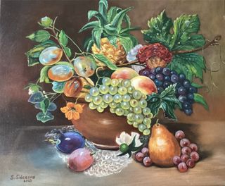 Cuadro pintura al óleo de Bodegón “