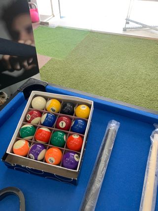 mesa multiple de juegos (billar, futbolin, hockey.