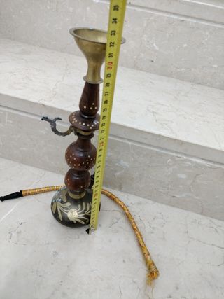 Soprammobile in legno e ottone