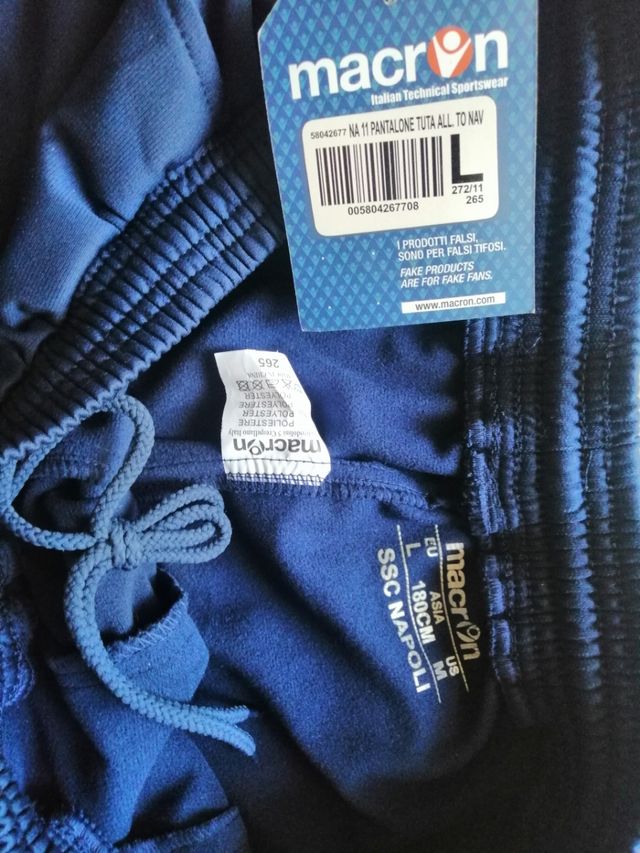 Pantalone Tuta Napoli macron tg L