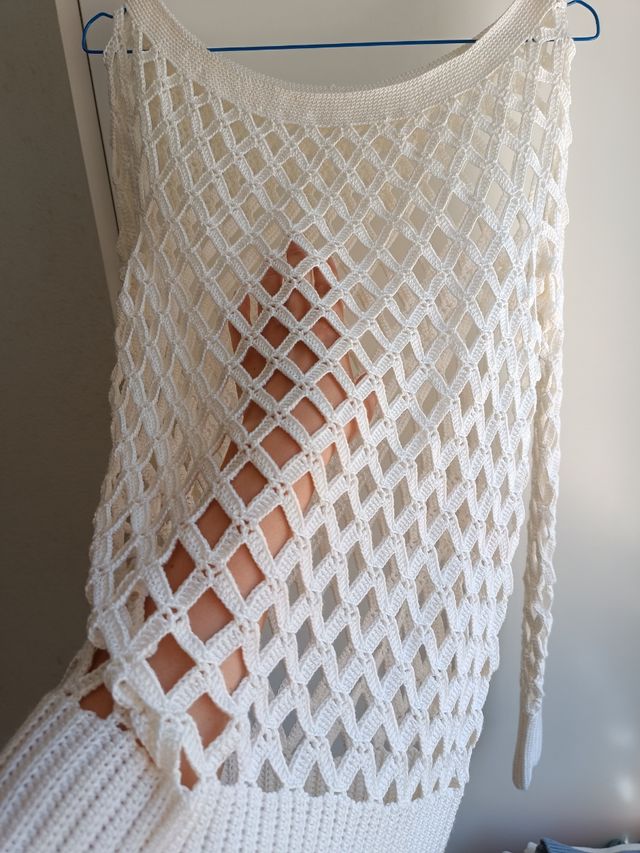 Suéter de punto con huecos