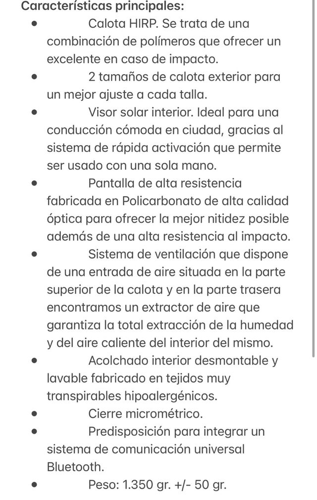 Casco moto prácticamente NUEVO!