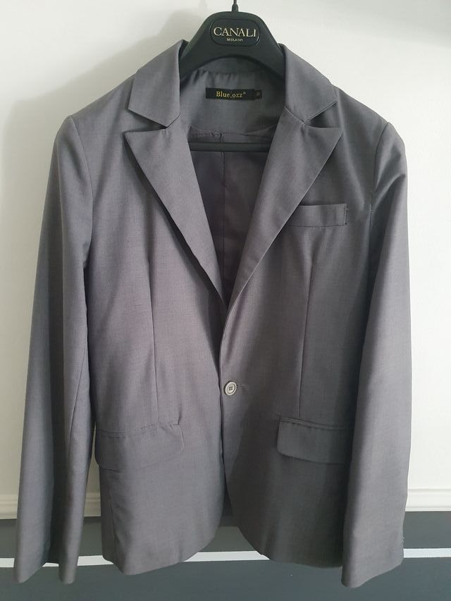 Completo giacca gilet pantaloni grigio