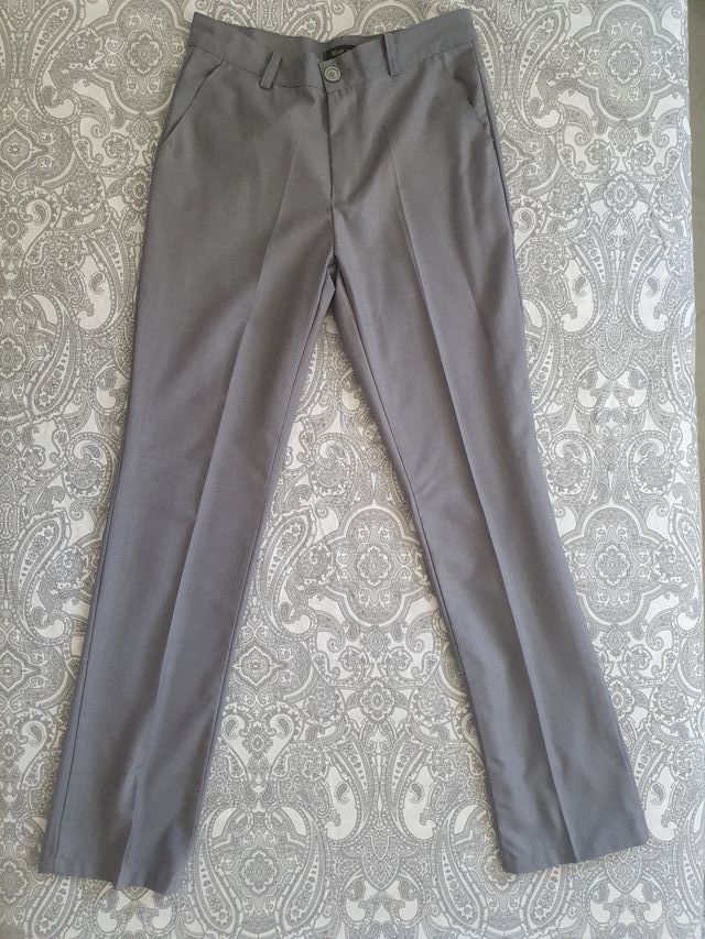 Completo giacca gilet pantaloni grigio