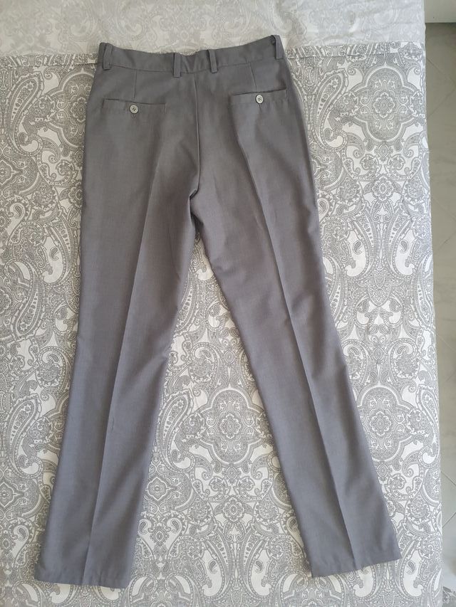 Completo giacca gilet pantaloni grigio