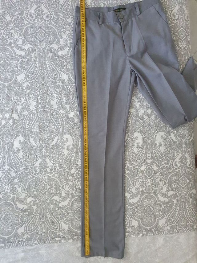 Completo giacca gilet pantaloni grigio