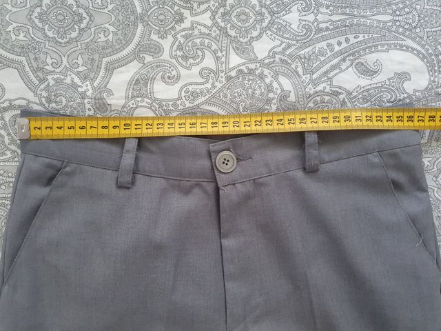 Completo giacca gilet pantaloni grigio