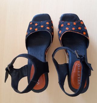 Sandalias Piel & Plataforma Veletto