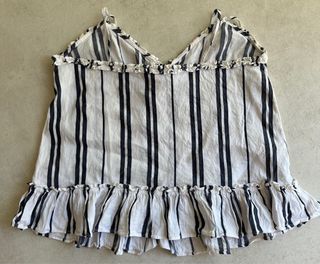 Blusa blanca y azul, H&M