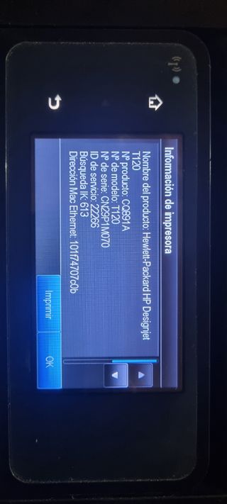 Impresora  plotter  hp Designjet T120
