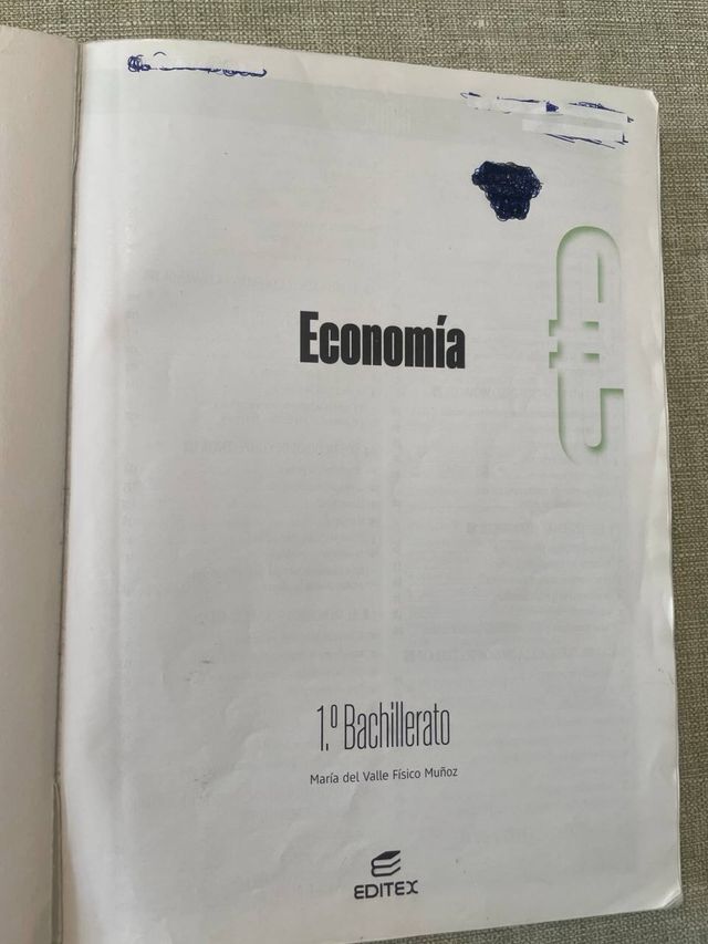 Libro de economía (editex) 1Bachillerato