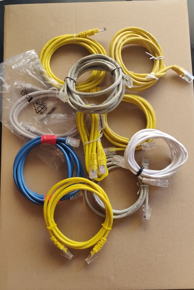 Lote cables ethernet Cat.5