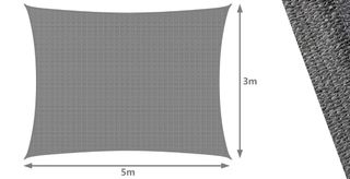 Toldo 3m x 5m + Kit de Montaje