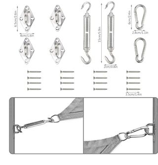 Toldo 3m x 5m + Kit de Montaje