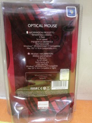 Mouse ottico usb Milan ufficiale