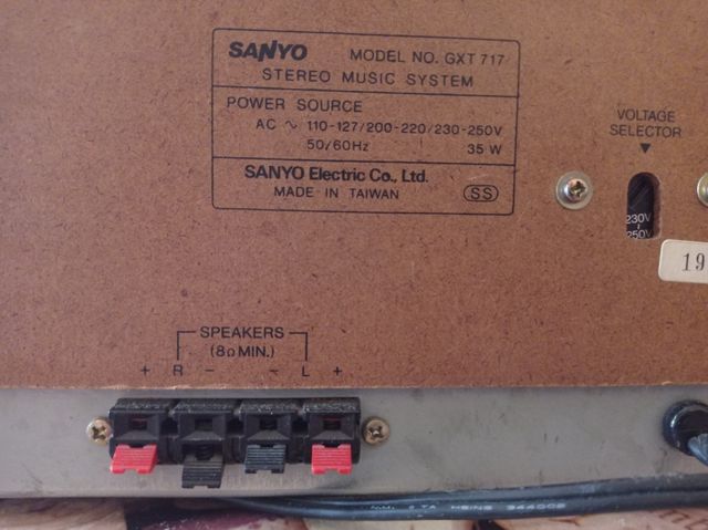 Sanyo GTX 717 SIN ALTAVOCES. LEER BIEN!ACTUALIZADO