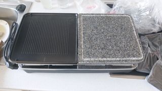 Plancha de carne y pescado