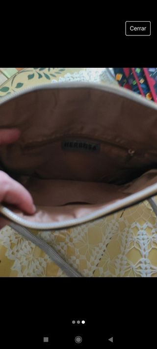 Bolso plateado y dorado