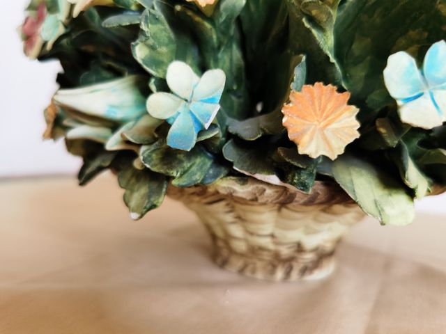 Centrotavola floreale porcellana (1970) 