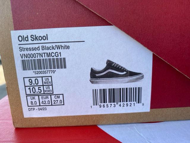 Vans Old Skool low n. 42 nero NUOVE