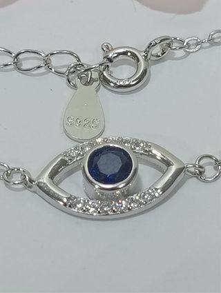 Pulsera De Plata De Ley 925-Ojo Turco