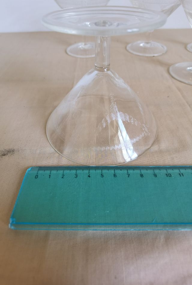 Servizio coppette gelato Vintage vetro