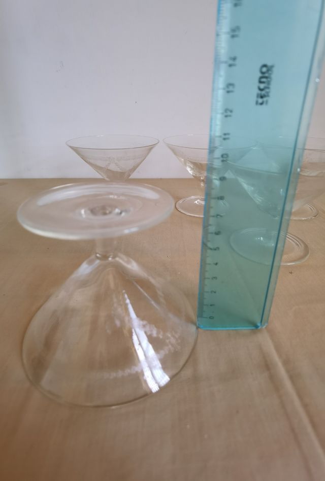 Servizio coppette gelato Vintage vetro