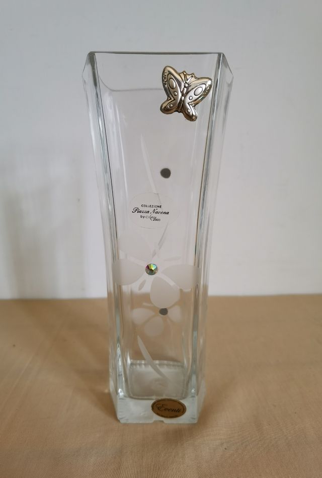 Vaso in cristallo collezione Piazza Navona 