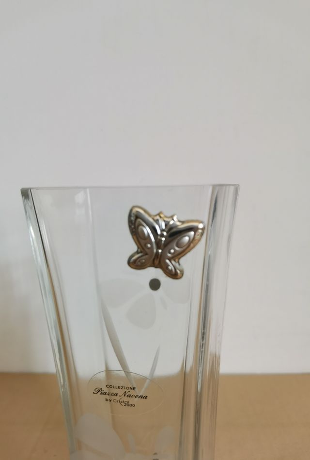 Vaso in cristallo collezione Piazza Navona 