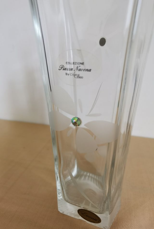 Vaso in cristallo collezione Piazza Navona 