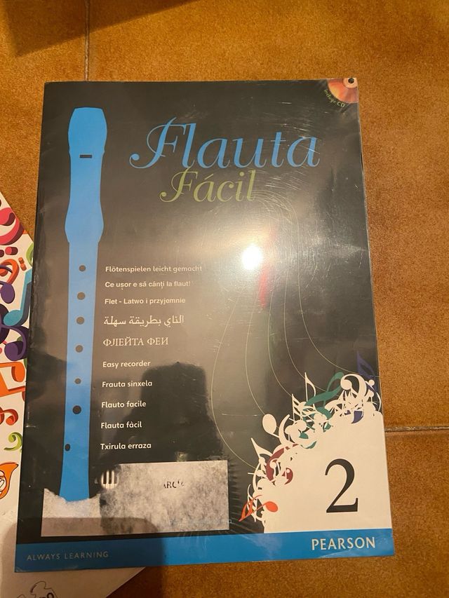 libro 1 y 2 de flauta Pearson