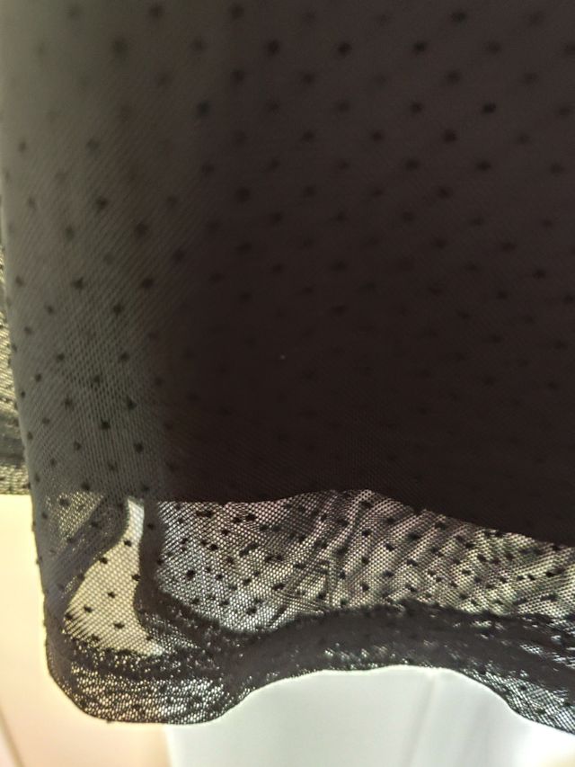 Vestido mini de punto de malla