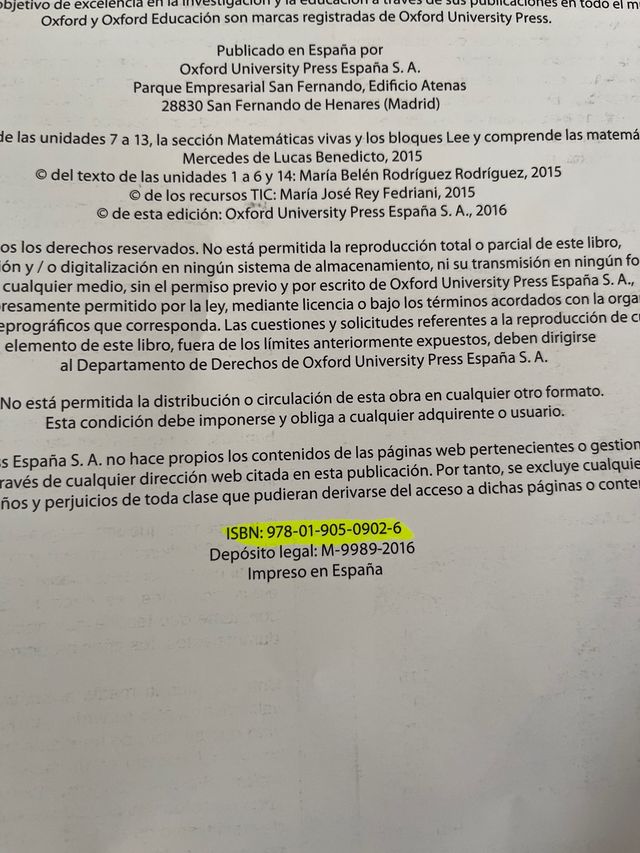 Libro de texto de Matemáticas 3 ESO