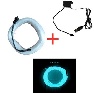 Hilo led interior coche 5m.USB NUEVO leer
