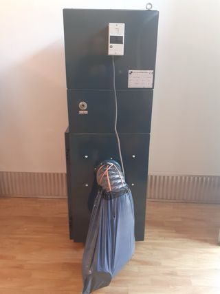 Maquina limpieza piezas aire a presion