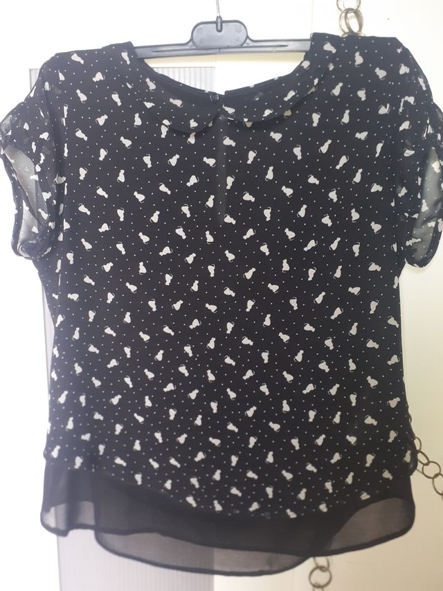 blusa manga corta sra