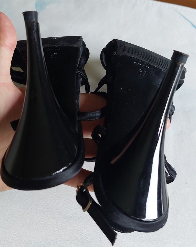 Tendenze - Sandali gioiello neri 37