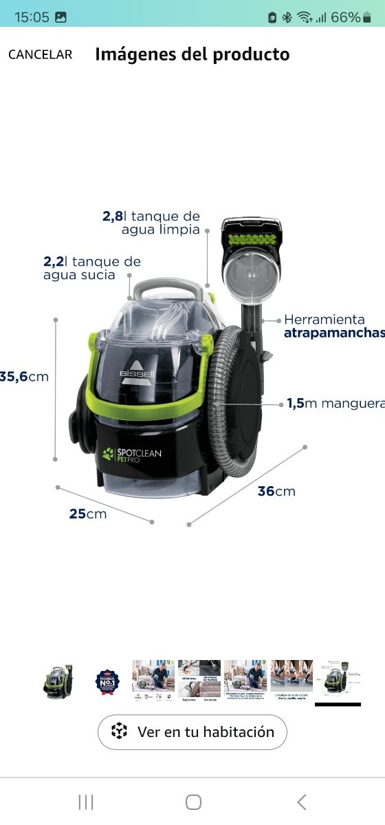 Limpiador de tapicería 