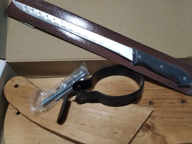 Jamonero góndola de madera nuevo + regalo